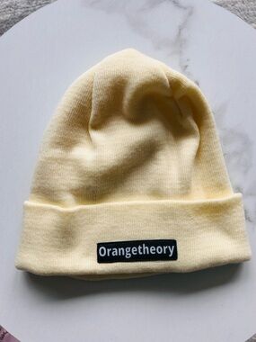 Orangetheory Pale Yellow Knit Beanie